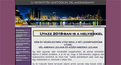 Desktop Screenshot of latinamerika.hu
